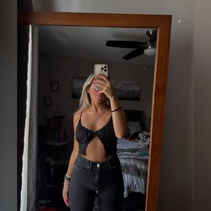 Hazel Boutique Black Crop Top
